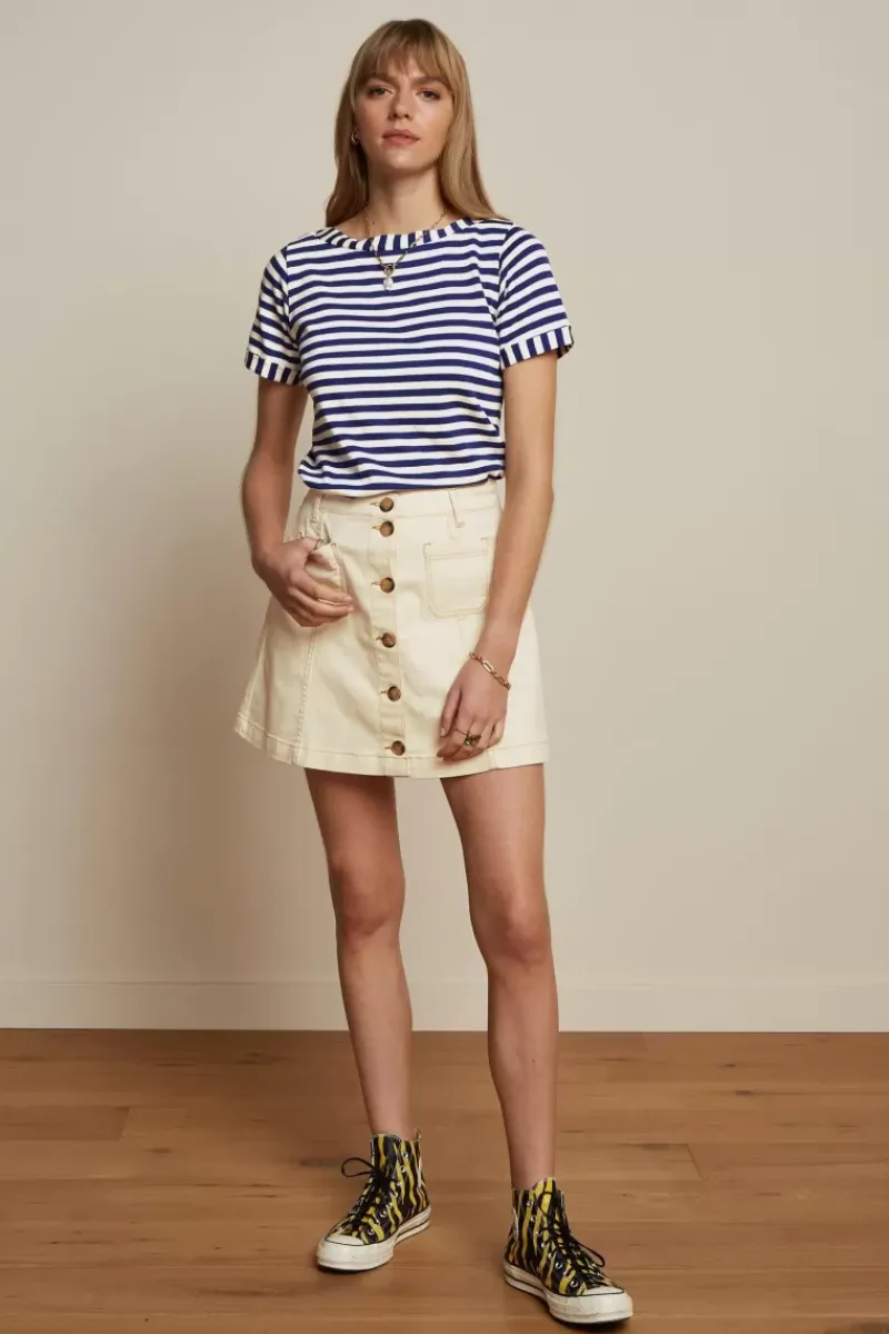 King Louie Tops & Shirts<Boatneck Top Chopito Stripe Deep Blue