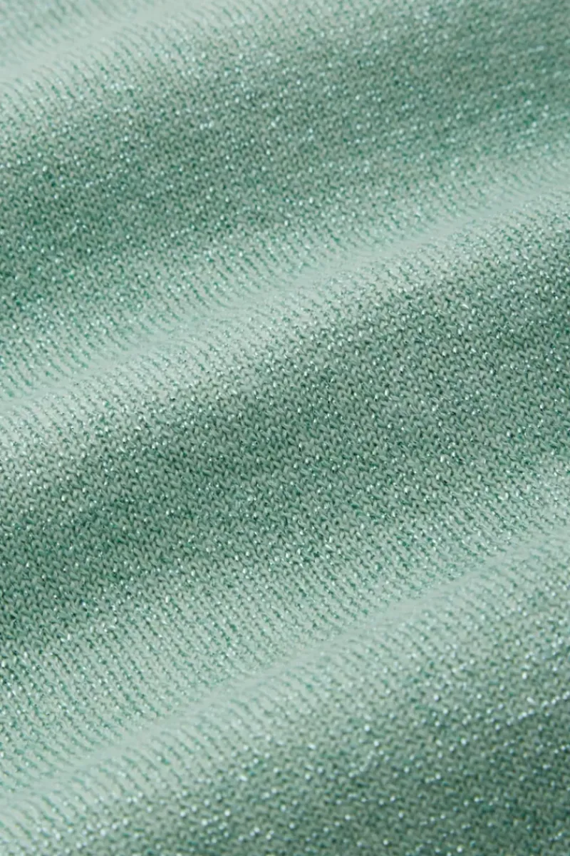 King Louie Vesten<Cardi Deep V Long Organic Lapis Foam Green