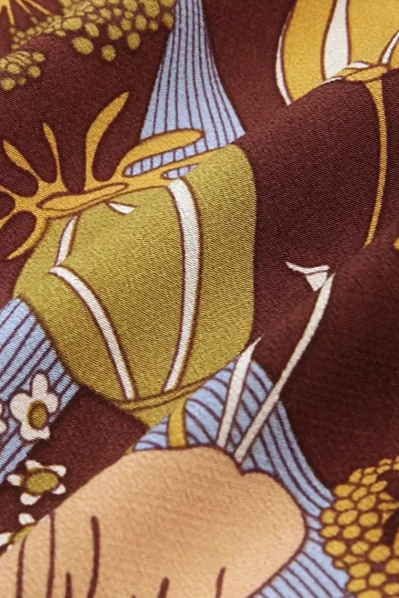 King Louie Jurken<Carina Dress Nifty Rum Brown
