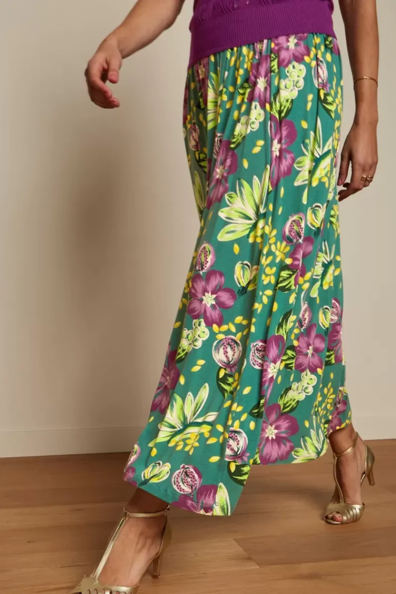 King Louie Rokken<Emma Maxi Skirt Guava Smoke Green