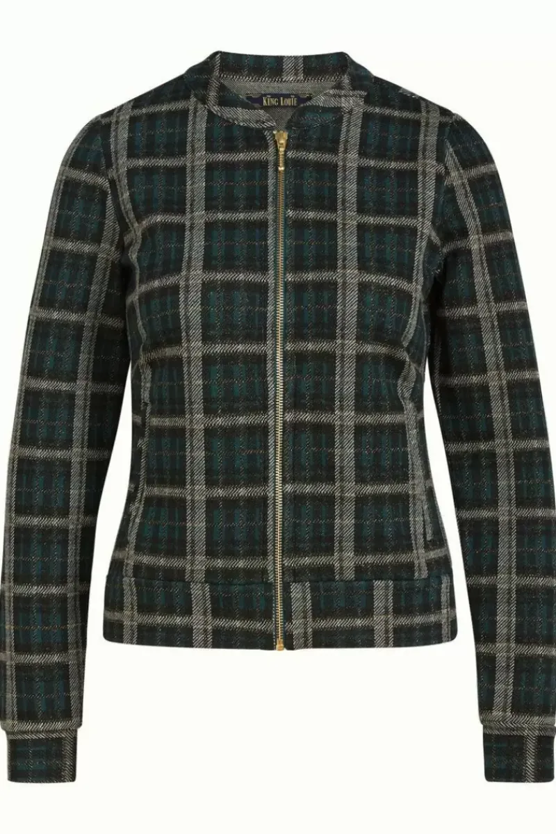 King Louie Jassen & Blazers<Iris Jacket Santiago Check Dragonfly Green