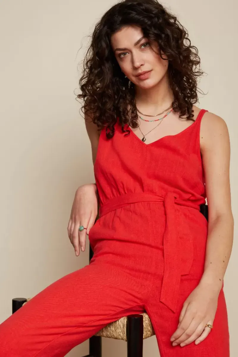King Louie Jumpsuits<Nadya Jumpsuit Hooper Poppy Red