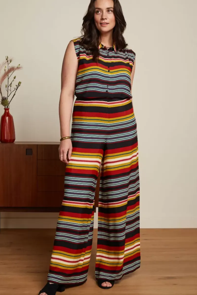 King Louie Broeken<Palazzo Pants Maxim Stripe Black