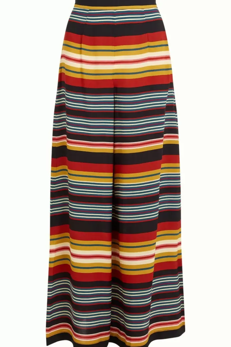 King Louie Broeken<Palazzo Pants Maxim Stripe Black