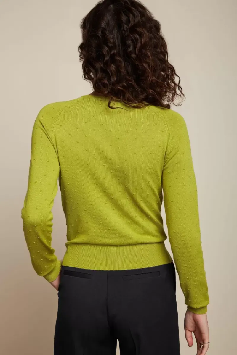 King Louie Vesten<Raglan Cardi Droplet Cress Yellow