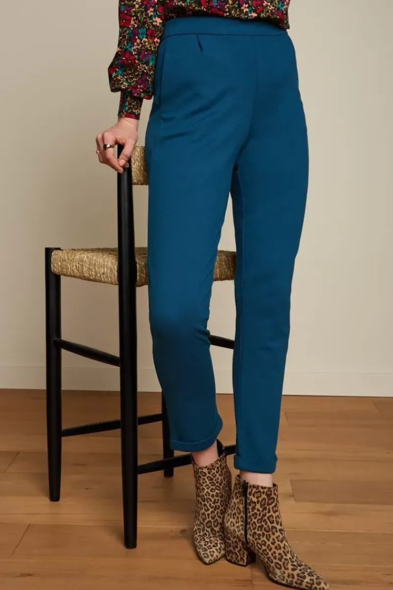 King Louie Broeken<Roisin Pants Milano Uni Sailor Blue