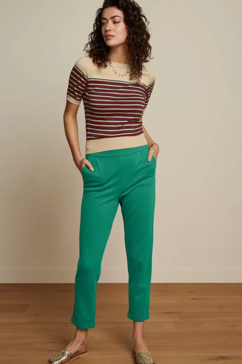 King Louie Broeken<Roisin Pants Milano Uni Mid Green
