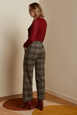 King Louie Tops & Shirts<Agnes Ajour Top Cottonclub Brique Red