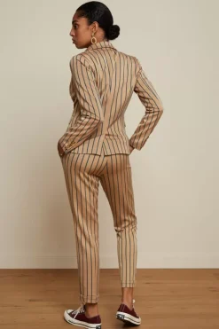 King Louie Broeken<Ann Pants Cubano Stripe Latte
