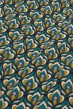 King Louie Rokken<Arianna Pleat Skirt Pinar Deep Teal