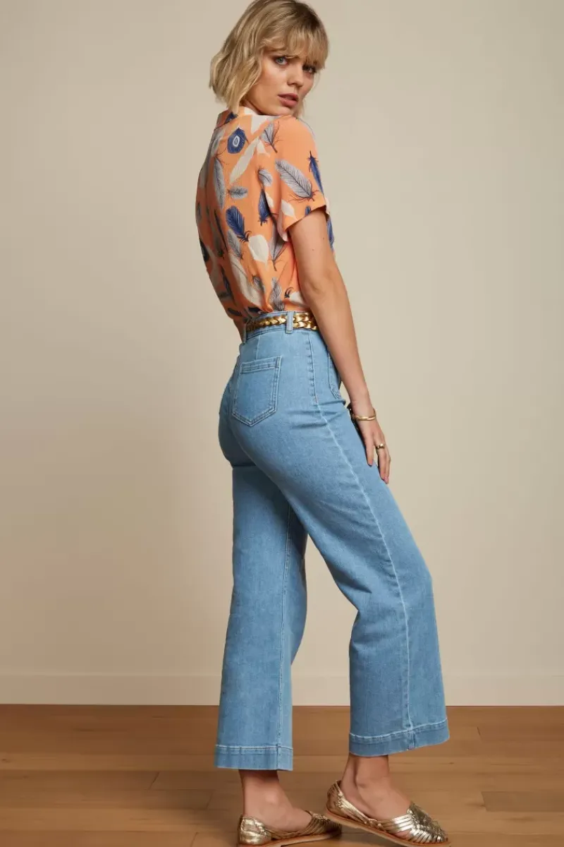 King Louie Blouses<Bella Blouse La Selle Mock Orange