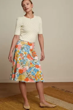 King Louie Tops & Shirts<Bella Knit Top Heart Ajour Cream