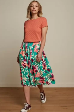King Louie Tops & Shirts<Boatneck Top Heart Ajour Bci Langoustino Orange