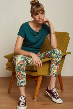 King Louie Tops & Shirts<Boatneck Top Heart Ajour Bci Dragonfly Green