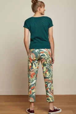 King Louie Tops & Shirts<Boatneck Top Heart Ajour Bci Dragonfly Green