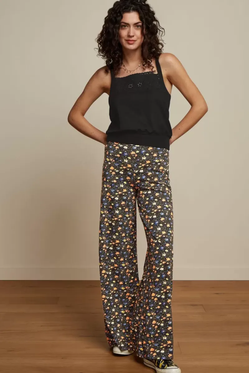 King Louie Broeken<Border Palazzo Pants Lopez Black
