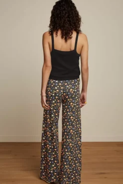 King Louie Broeken<Border Palazzo Pants Lopez Black