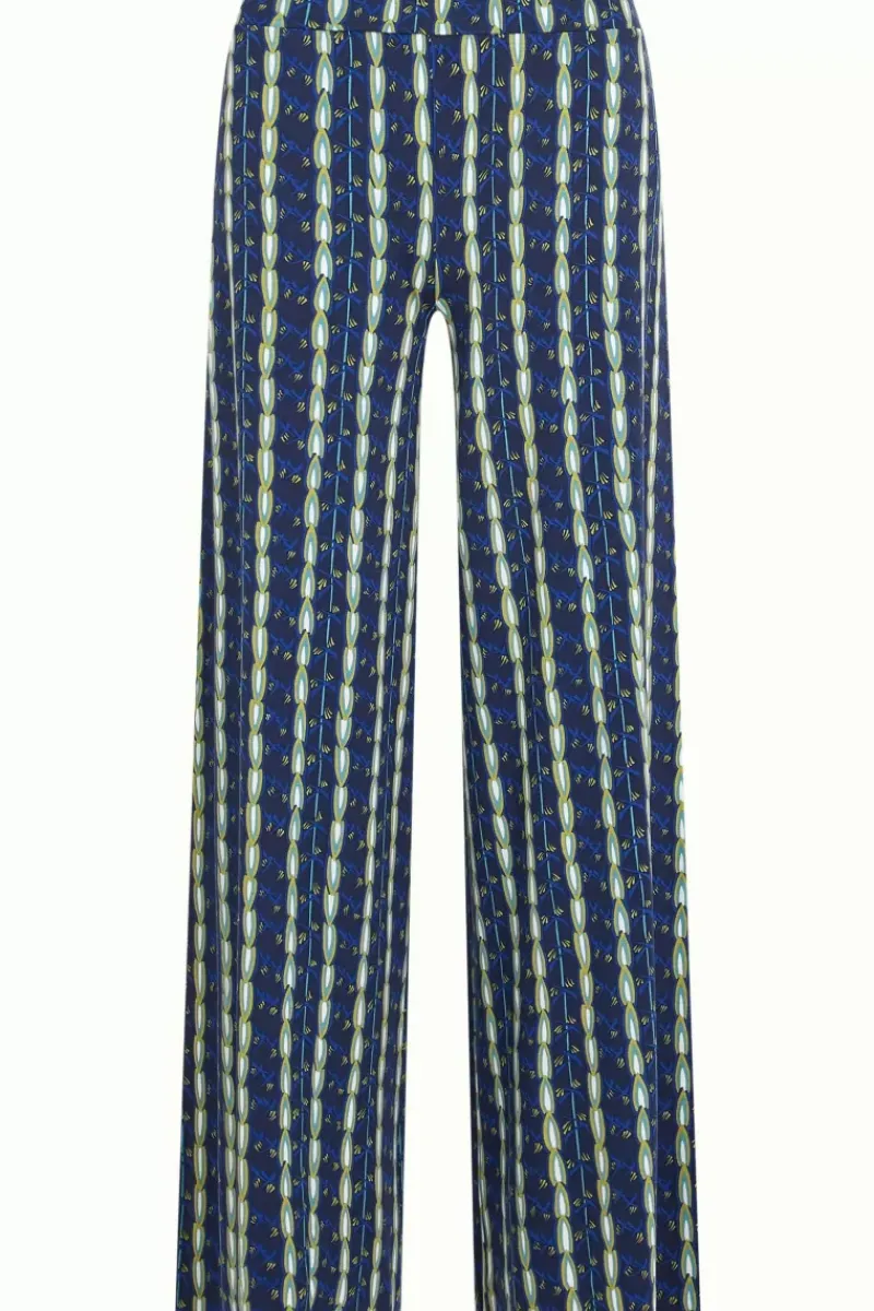 King Louie Broeken<Border Palazzo Pants Saba Sapphire Blue