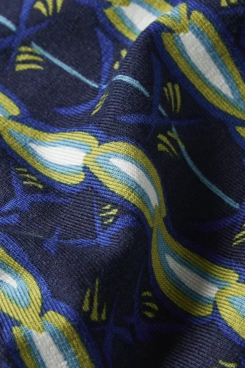 King Louie Broeken<Border Palazzo Pants Saba Sapphire Blue