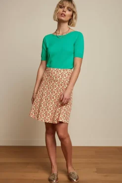 King Louie Rokken<Border Skirt Miniata Flame Orange