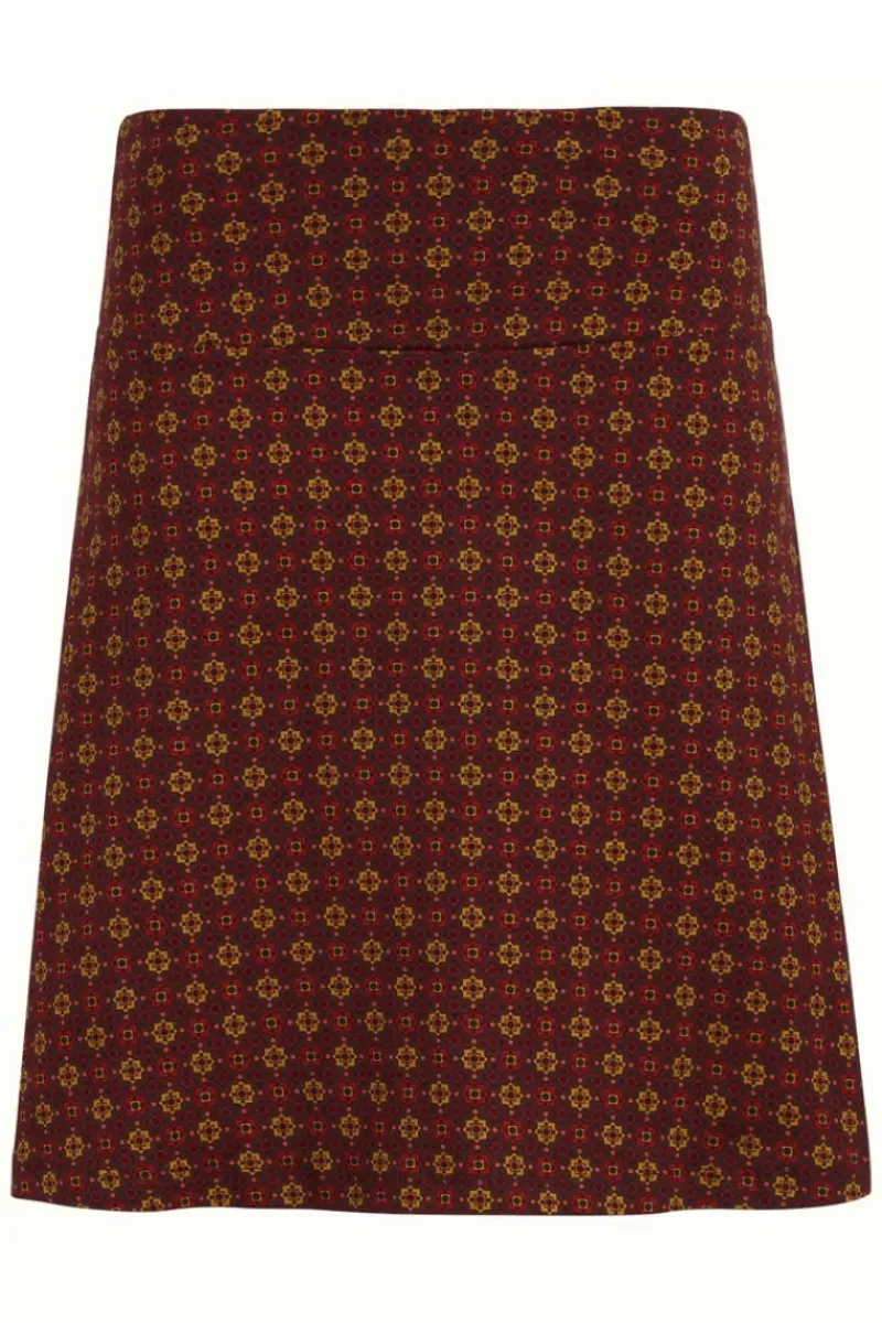 King Louie Rokken<Border Skirt Rogers Bordeaux Red