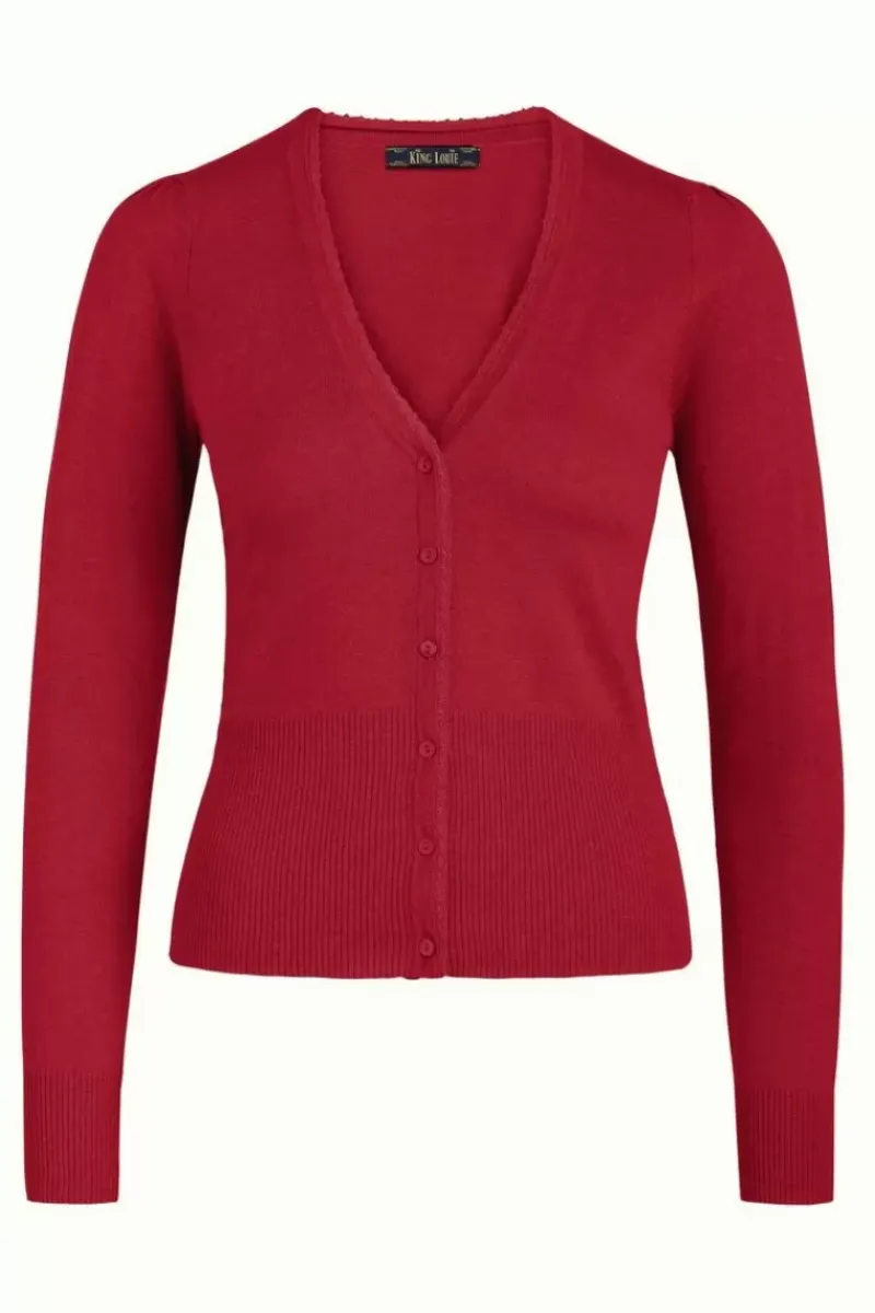 King Louie Vesten<Cardi V Cocoon Icon Red