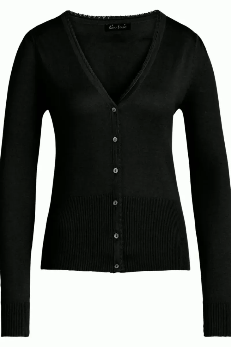 King Louie Vesten<Cardi V Cocoon Black
