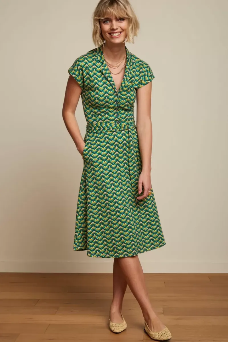 King Louie Jurken<Darcy Dress Brazza Jasper Green