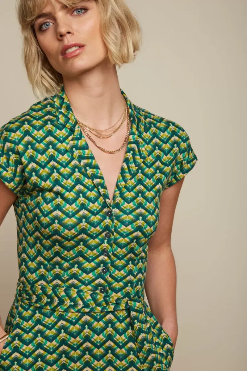 King Louie Jurken<Darcy Dress Brazza Jasper Green