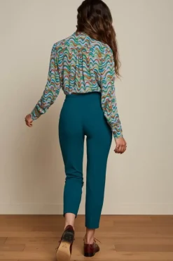 King Louie Blouses<Delia Blouse Funkadelic Bayberry Green