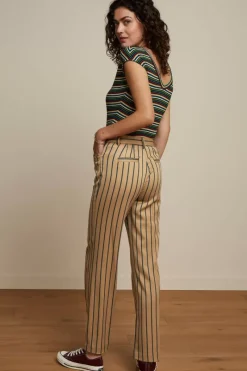 King Louie Tops & Shirts<Double V Top Brunelli Stripe Ponderosa Green