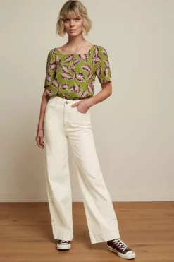 King Louie Blouses<Elienne Blouse Dominica Woodbine Green