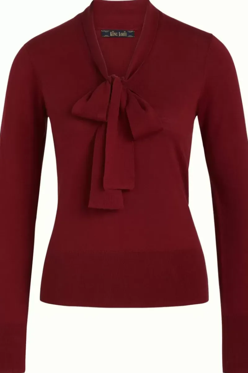 King Louie Truien<Ellen Bow Top Cottonclub Brique Red