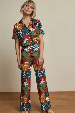 King Louie Broeken<Ethel Pants Moca Rio Red