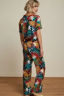King Louie Broeken<Ethel Pants Moca Rio Red