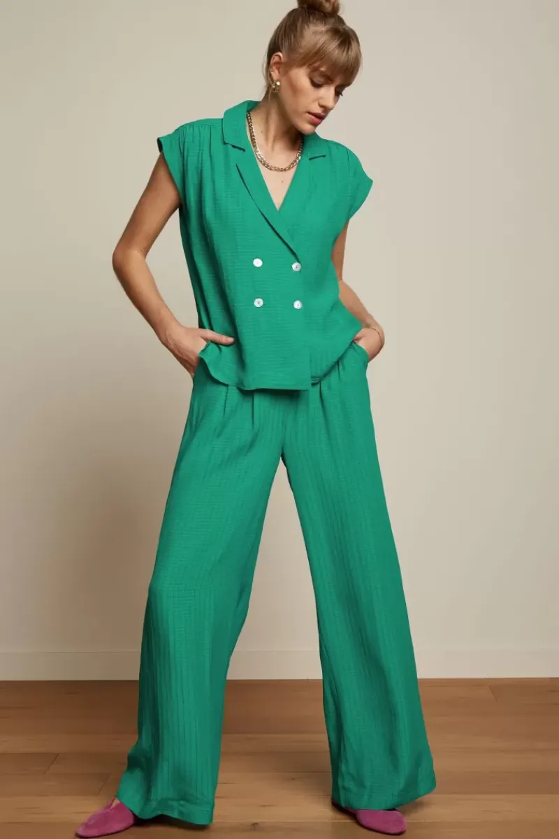 King Louie Broeken<Fintan Pants Sandy Amber Green