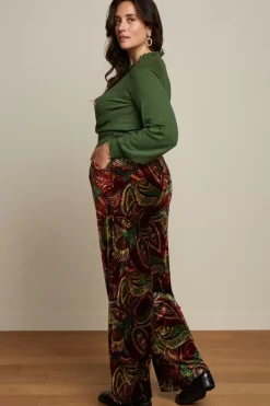 King Louie Broeken<Fintan Pants St Pepper Plum Red