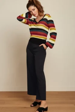 King Louie Broeken<Frederica Pants Broadway Black