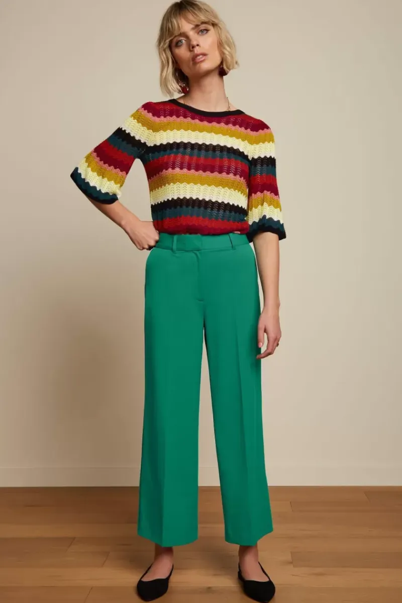 King Louie Broeken<Frederica Pants Broadway Deep Teal