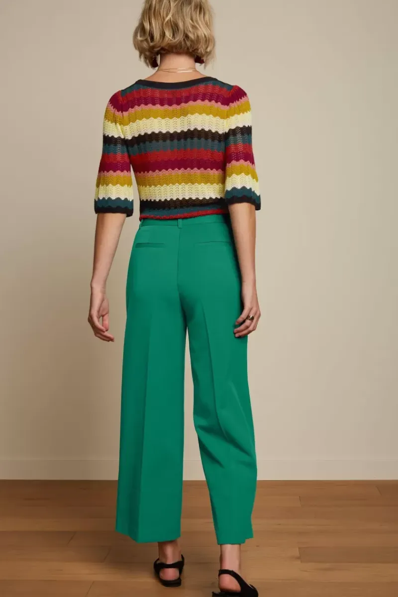 King Louie Broeken<Frederica Pants Broadway Deep Teal