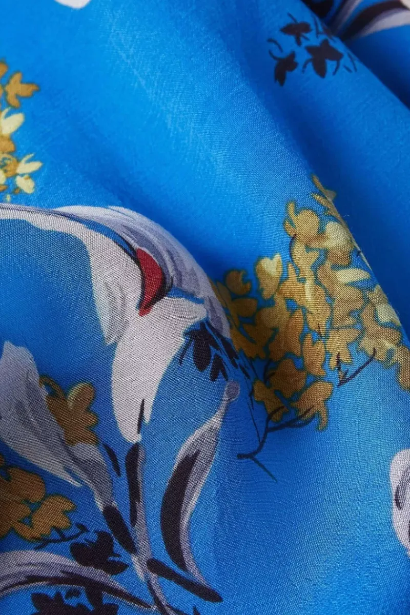 King Louie Jurken<Hazel Midi Dress Cubanelle Madeira Blue