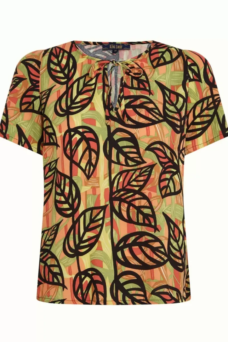 King Louie Blouses<Izzy Top Parra Black