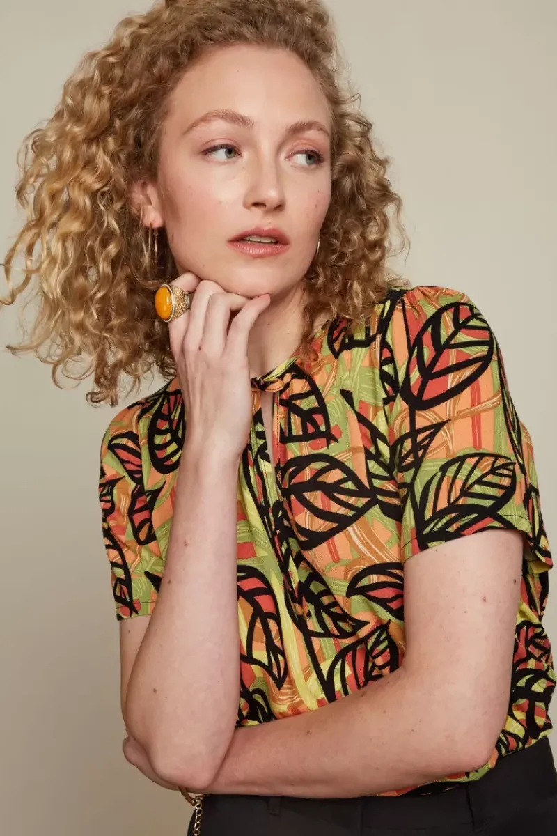 King Louie Blouses<Izzy Top Parra Black