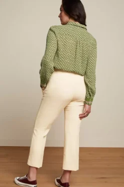 King Louie Broeken<Jenny Pants Simonet Vanilla Cream