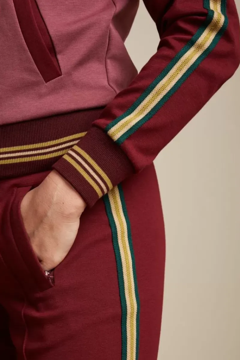 King Louie Broeken<Joni Pants Miami Sweat Beet Red