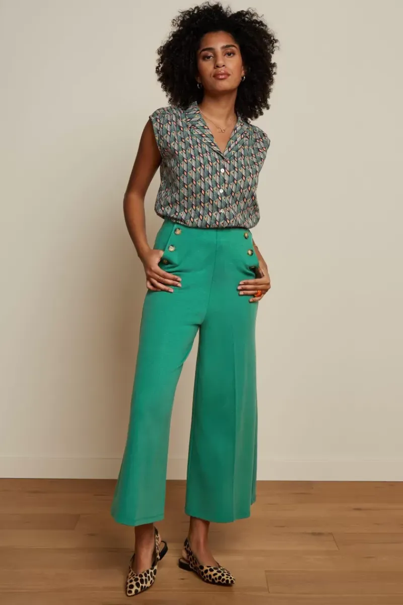 King Louie Blouses<July Blouse Zaidi Jade Green