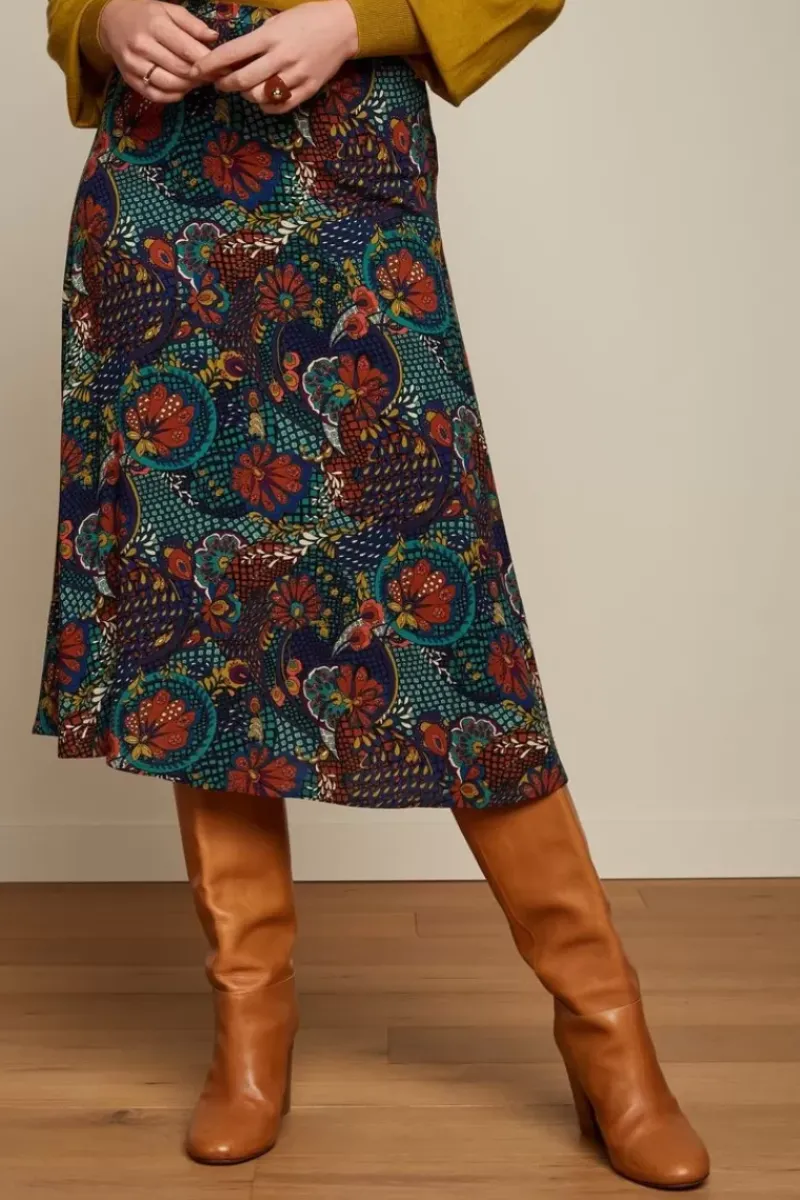 King Louie Rokken<Juno Midi Skirt Clubbin Blue
