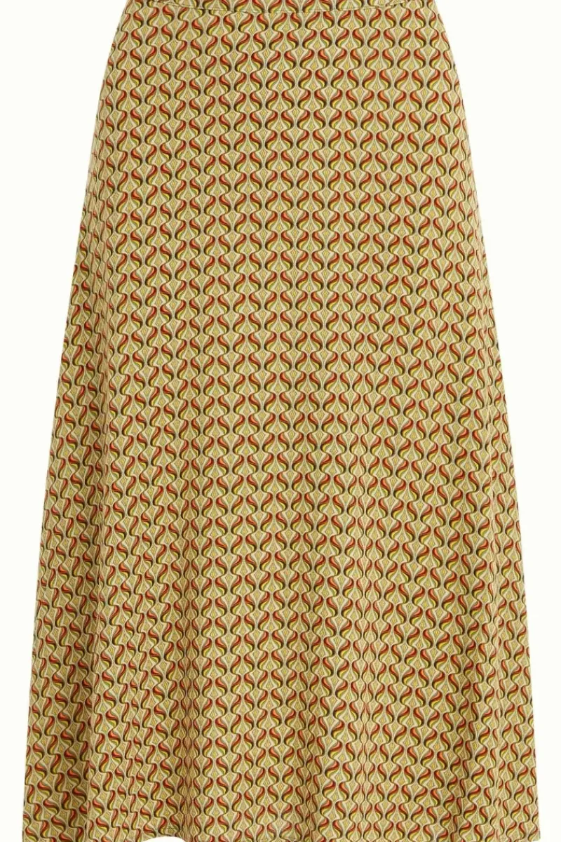 King Louie Rokken<Juno Midi Skirt La Sape Spring Yellow