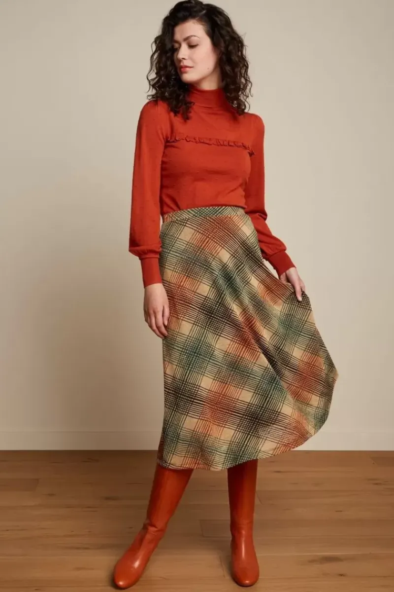 King Louie Rokken<Juno Midi Skirt Motion Marzipan