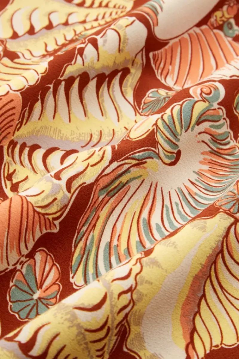 King Louie Rokken<Juno Midi Skirt Neptuno Cognac Orange